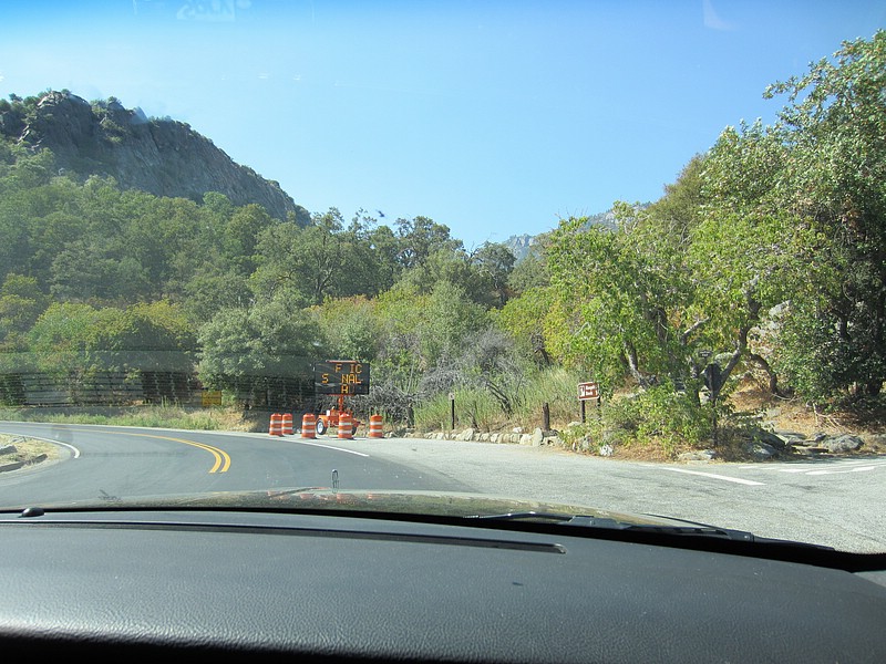 zc) Saturday 21 July 2012 ~ Sequioa National Park (Route 198), Passed Hospital Rock, Construction Delays (Roadwork).JPG