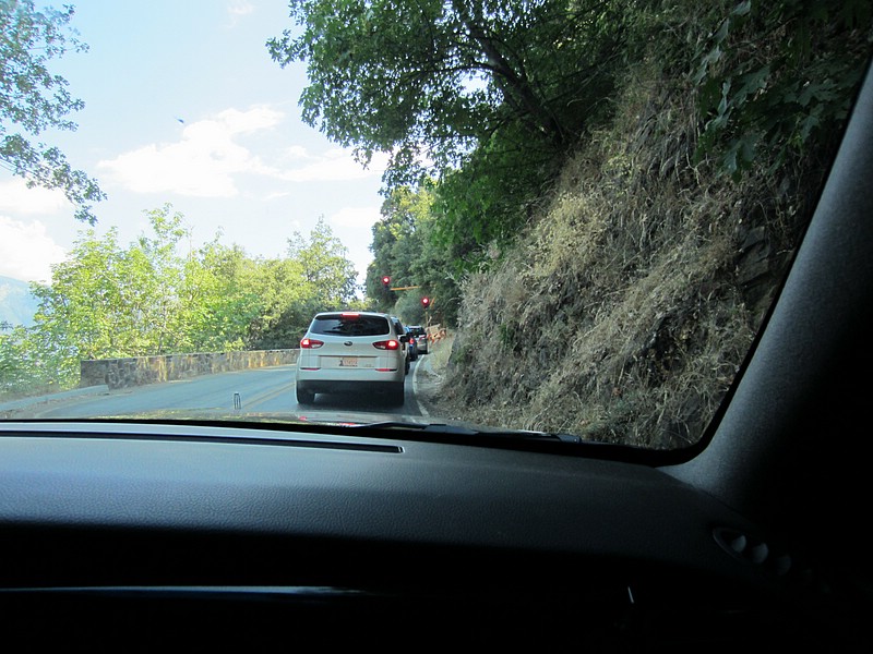 zf) Saturday 21 July 2012 ~ Sequioa National Park (Route 198), Construction Delay (RoadWork).JPG