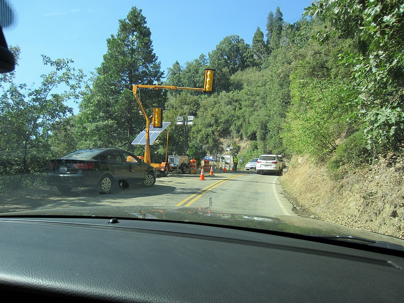 zl) Saturday 21 July 2012 ~ Sequioa National Park (Route 198), Construction Delay (RoadWork).JPG