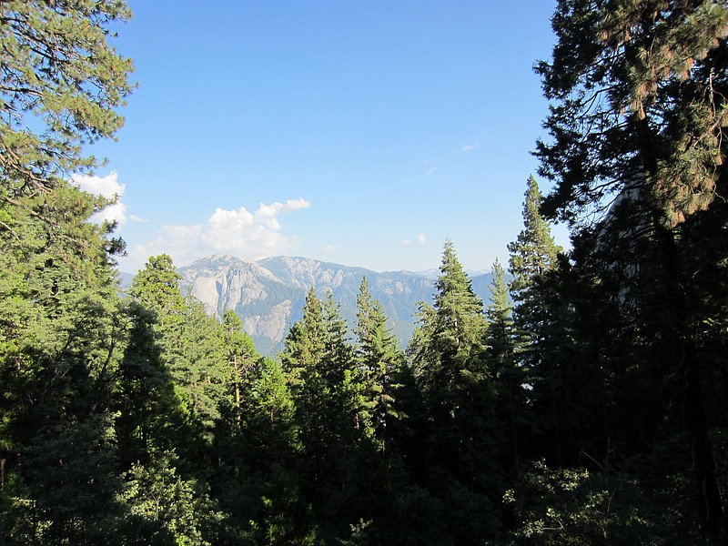 zzu) Saturday 21 July 2012 ~ Moro Rock ParkingLot, Enjoying The View From the Car (No ParkVacancy+Too Risky To Park Next To Road For Bears to Attack Our Rented TownCar While Gone).JPG