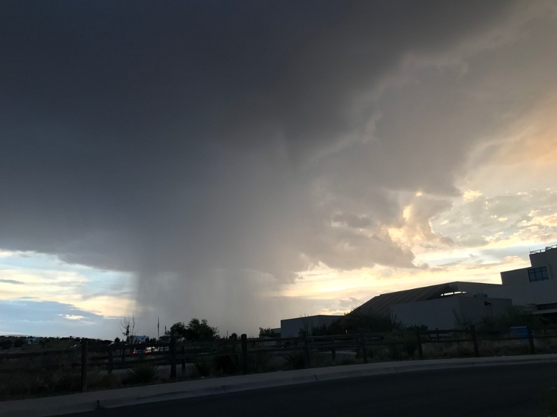 zzy) Saturday 3 June 2017 - Ominous Clouds (Carlsbad Caverns National Park At Sunset)