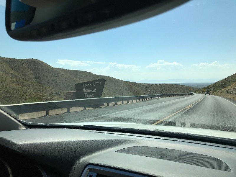 zzi) U.S. Route 82 - Leaving Lincoln National Forest, New Mexico